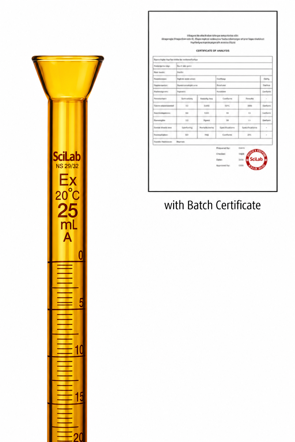 Burette 25 & 50 ml.
