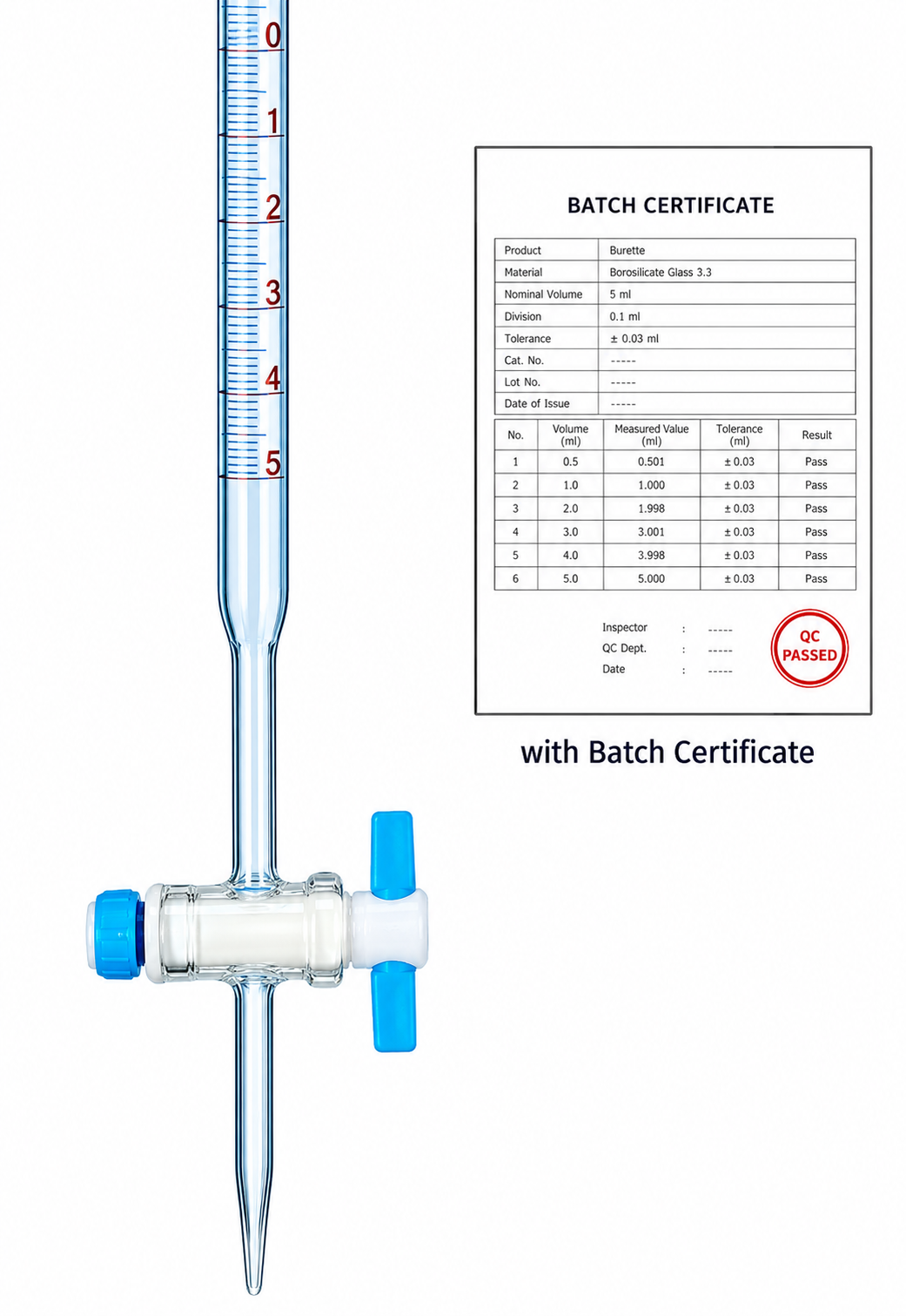 Burette 25 & 50 ml.