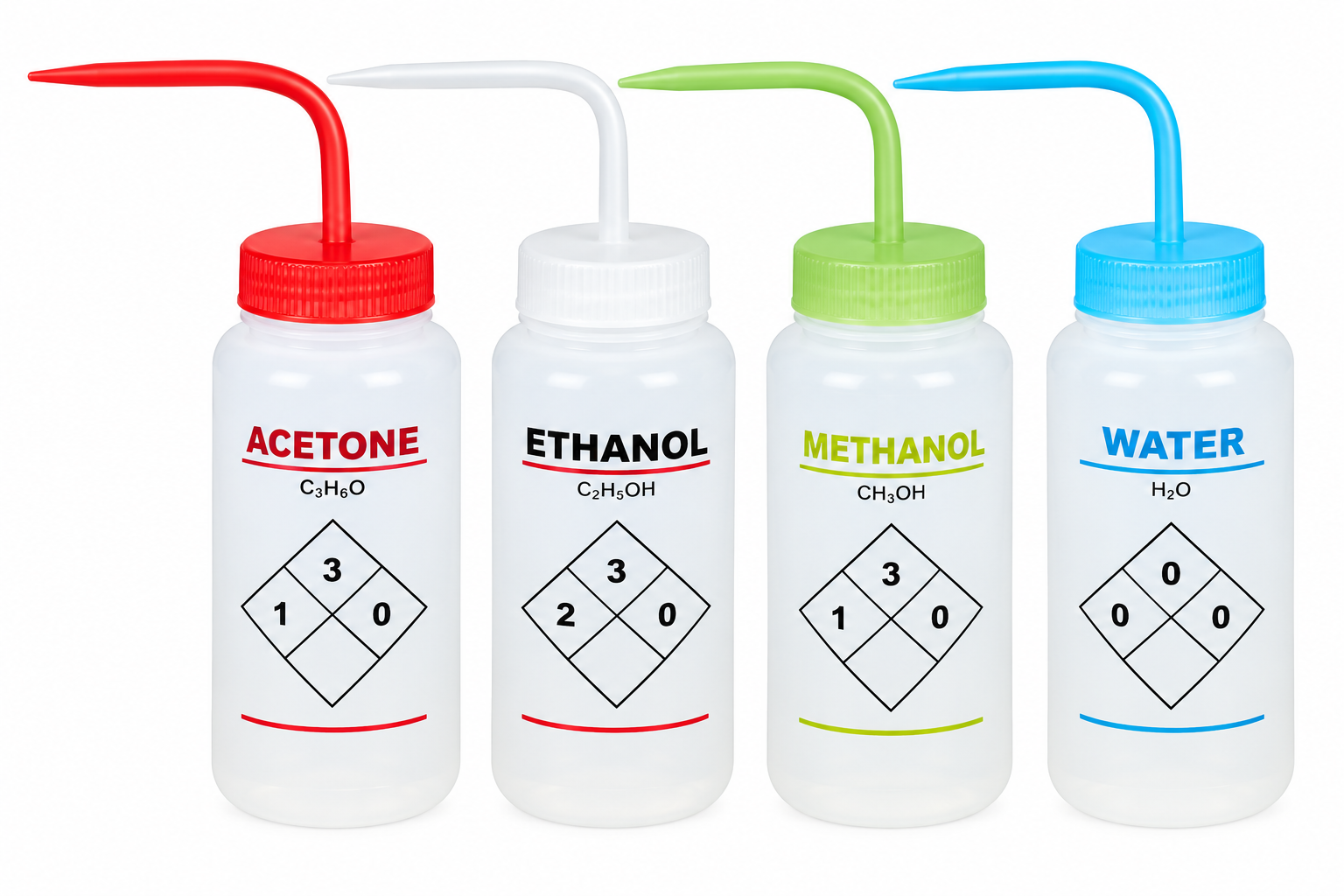 Bình tia cho Acetone, Ethanol, Methanol & Water